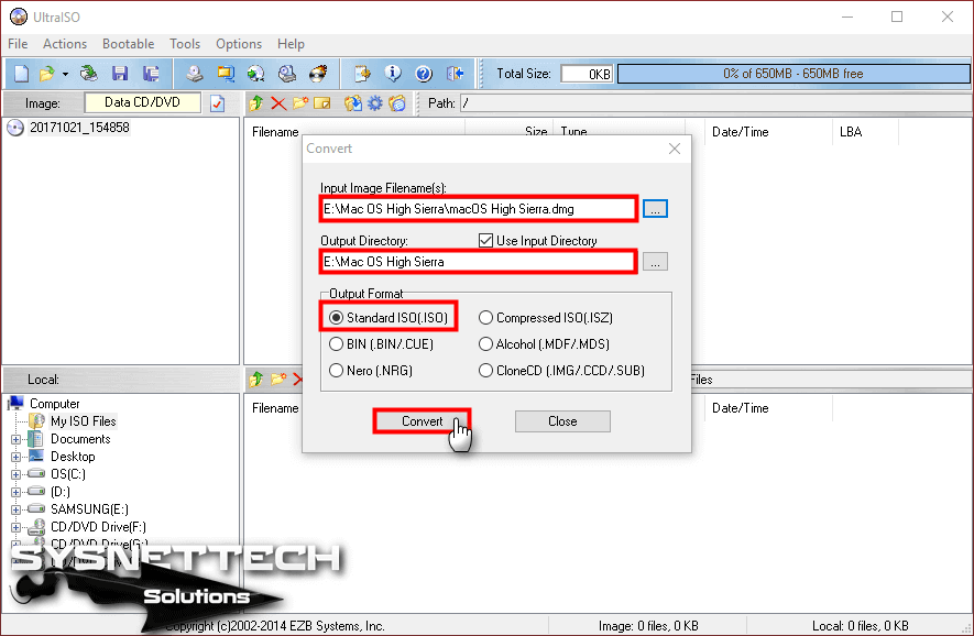 Convert iso to dmg windows free
